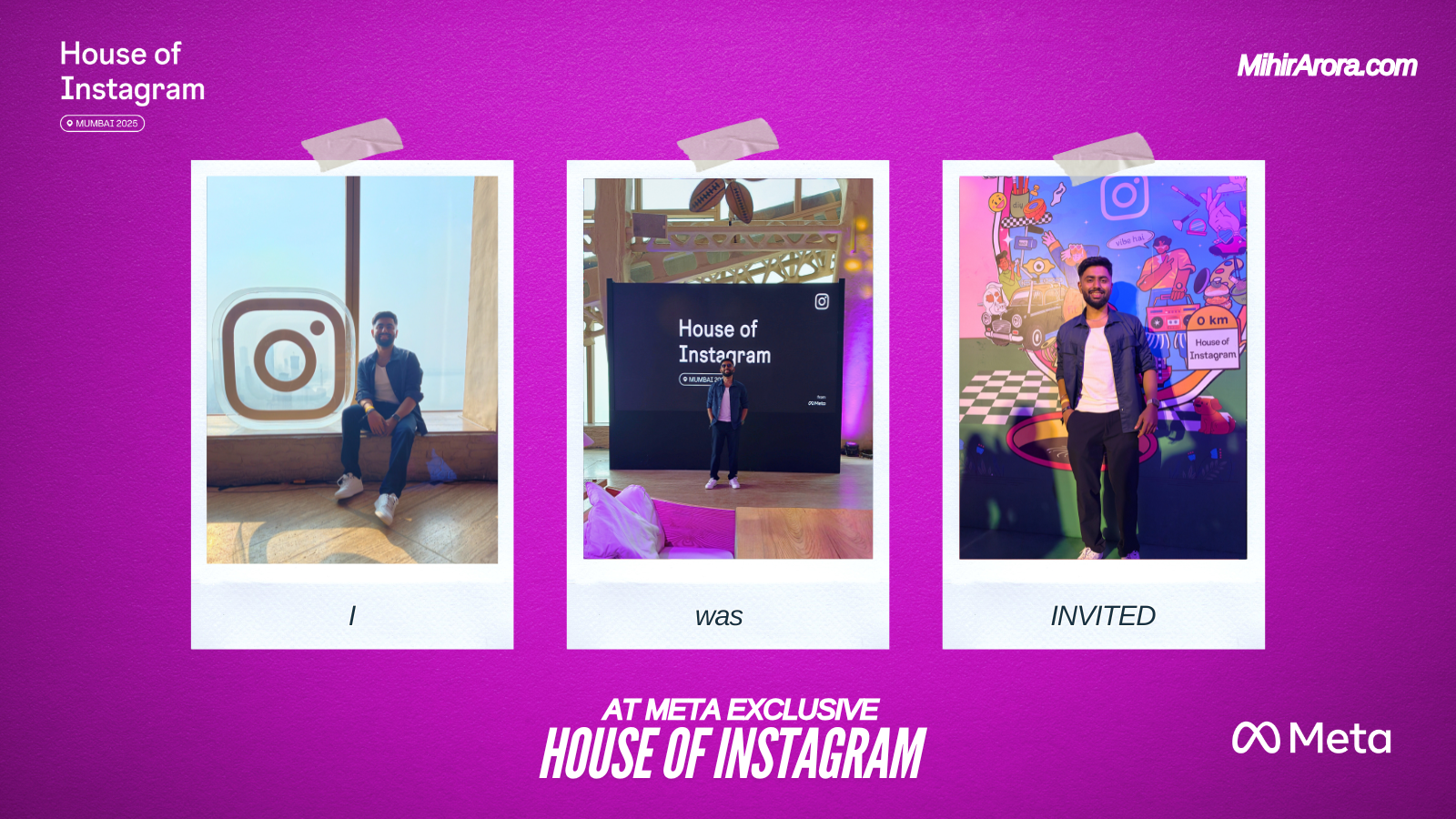 Mihir Arora at House of Instagram 2025 at Mumbai invited by meta india